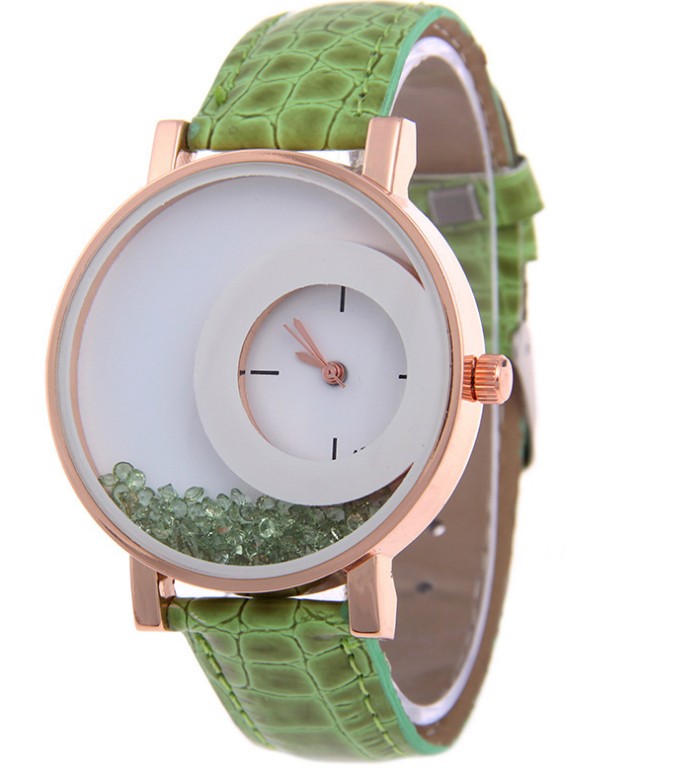 Full Drilling Quicksand Female Watches Female