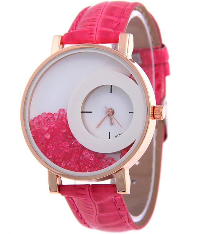 Full Drilling Quicksand Female Watches Female