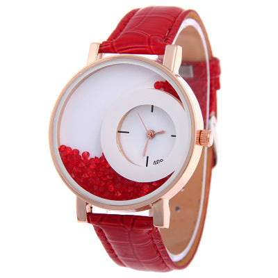 Full Drilling Quicksand Female Watches Female