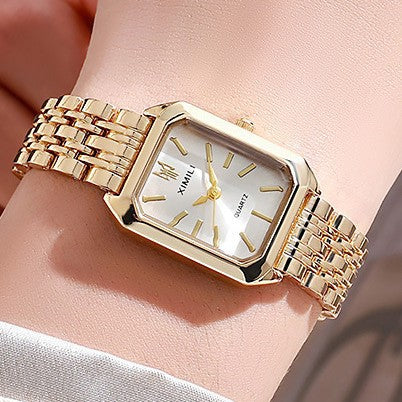Ladies Quartz Watch with Steel Band